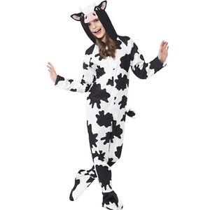 Childrens Fancy Dress Cow One Piece Costume Boys Girls Childs Suit by Smiffys