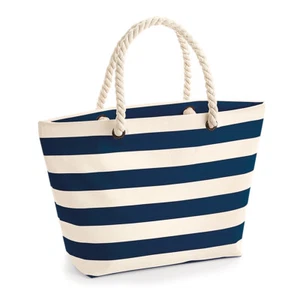 BOARDWALK STRIPED BEACH HOLIDAY BAG HOLDALL TRAVEL ROPE HANDLES HGW680BTC - Picture 1 of 6