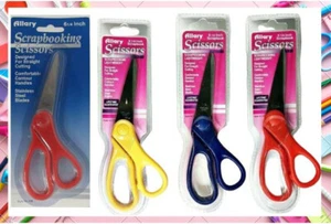 4-PIECE 6 1/4 Inch Scrapbooking Lightweight Scissors for Straight Cutting, Asstd - Picture 1 of 5