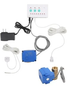 Water Leaking Sensor Double Valve Audible Alarm Smart Overflow Detector Tool - Picture 1 of 9