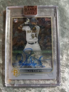 Rodolfo Castro 2022 Topps Clearly Authentic Rookie Auto RC CAA-RCA KW2 - Picture 1 of 2