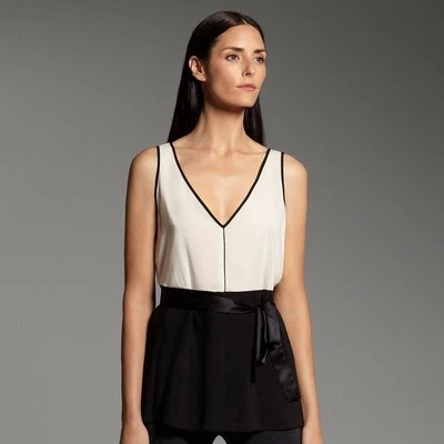 Narciso Rodriguez Sleeveless Georgette Blouse ~ New With Tags MSRP $48.00 - Image 1 of 4