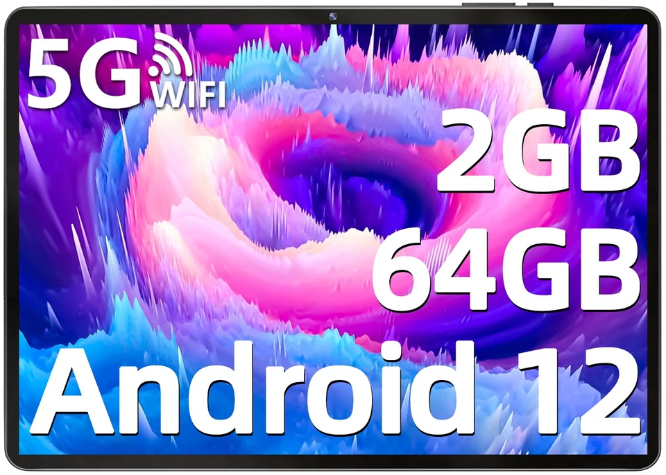 SGIN Android Tablet PC 10,1 Zoll HD Bildschirm 2GB+64GB Quad Core 2MP+5MP Kamera - Bild 1 von 4