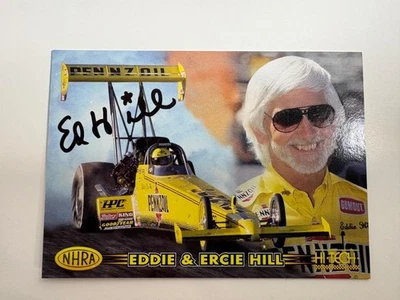 1997 Hi Tech Racing Eddie Hill Signed Autographed Card NHRA Penzoil - Image 1 of 2