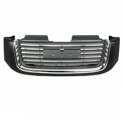For 02-09 Envoy Front Grille Assembly Black & Chrome w/o Headlamp Washer Holes Foto 1 de 4