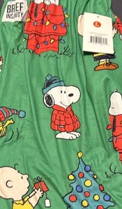 LARGE BRIEF INSANITY Peanuts Snoopy Happy Holidays Novelty Sleep Lounge Pants - Picture 1 of 3