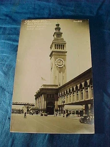 Early 20thc THE FERRY BUILDING San Francisco REAL PHOTO POSTCARD - Picture 1 of 2