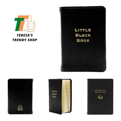 Stylish Leather Mini Address Book with Alphabetical Tabs - Travel Ready! - Image 1 of 4