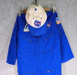 Traje de salto o vuelo azul de la NASA para jóvenes 8-10 obtener equipo real disfraz para niños - Imagen 1 de 11