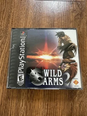 Wild Arms 2: Second Ignition (Sony PlayStation 1, 2000) Novo na caixa! Raro! Black Label! - Imagem 1 de 4