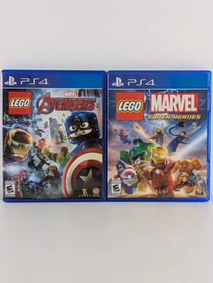 LEGO Marvel Super Heroes & Avengers (Sony PlayStation 4, 2013/2016) CIB & PROBADO Foto 1 de 4