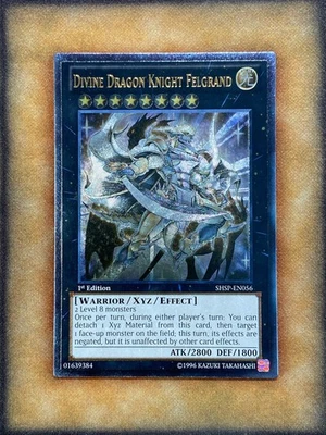 Yugioh Divine Dragon Knight Felgrand SHSP-EN056 Ultimate Rare 1st Ed NM - Image 1 of 2