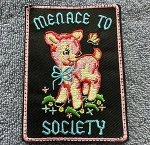 MENACE TO SOCIETY American Hook & Loop Morale Patch - Picture 1 of 3