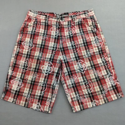 Pantalones Cortos De Colección Southpole Logo a Cuadros Para Hombres 36 Sueltos Largos Ropa de Calle Urbana Hip Hop Y2K Foto 1 de 4