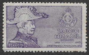 MMK Philately: Brazil Scott #410 MH 1000 Reis Light Violet Duke of Caxias SCV $5 - Picture 1 of 2
