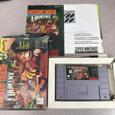 Donkey Kong Country (Super Nintendo SNES) CIB Complete Video Game - Image 1 of 4