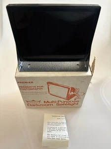 Vintage Premier Model 57 Darkroom Safelight In Original Box Rare NM Photo Light - Picture 1 of 10