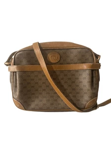 Gucci Women's Brown Tan Micro GG Monogram Leather Trim Shoulder Crossbody Bag - Picture 1 of 13