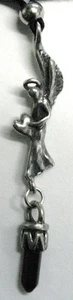 Colgante Ángel - Ángel de Dar con Cristal Negro - Imagen 1 de 2