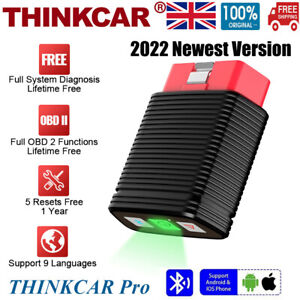 ThinkCar Pro Bluetooth OBD2 Scanner All System Diagnostic Tool 5 Service Reset