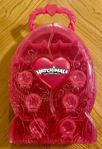 Hatchimals CollEGGtibles Collector’s Carrying Storage Display Case Pink Plastic Cover