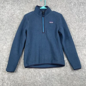 Patagonia Worn Wear Retro Pile Fleece 1/4 Zip Damen XS blau Outdoor - Bild 1 von 8