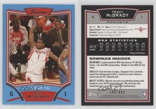 2008-09 Bowman Draft Picks & Stars Blue /499 Tracy McGrady #1 HOF
