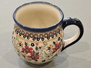 POLISH POTTERY BUBBLE MUG RUBY DUET UNIKAT 601 D POREMSKA - !!!BRAND NEW!!! - Picture 1 of 5