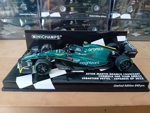 Minichamps 1:43 Aston Martin AMR22 Sebastian Vettel - 2022 Japanese Grand Prix - Picture 1 of 10