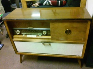 RARE! Antique Philips Jupiter Truhe FD662A Radio Vetter Stereo Console - Picture 1 of 12