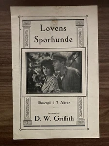 The Love Flower Carol Dempster Richard Barthelmess 1920 Danish Movie Program - Picture 1 of 8