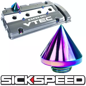 NEO CHROME SPIKED BILLET ALUMINUM ENGINE VALVE COVER OIL CAP FOR SUBARU FR-S - Picture 1 of 1