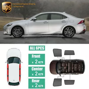 Windows Sunshade UV Ray Protector Mesh Block Privacy Visor For Lexus IS250 14-20 - Foto 1 di 10
