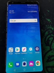 LG Q Stylus (Black, 32 GB) (3 GB RAM) - LM-Q710GX (SCREEN CRACKED) - Picture 1 of 9
