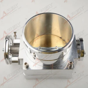 Universal 100mm Intake Throttle Body For Toyota VQ35TPS CNC T6 Aluminum Silver - Picture 1 of 4