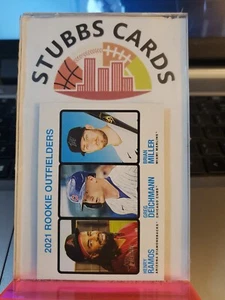 2022 TOPPS HERITAGE BASEBALL 2021 ROOKIE OUTFIELDERS RAMOS DEICHMANN MILLER #71 - Picture 1 of 2