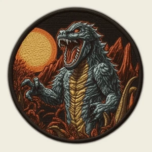 Pache de Monstruo Kaiju Aplique de Hierro Fantasía Insignia Criatura Bestia Monsterverse   - Imagen 1 de 12