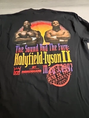 Vintage X-Large Mike Tyson vs Holyfield 2 Boxing Tshirt 1997 MGM Grand New - Image 1 of 4