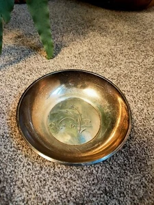 GORHAM AMERICAN STERLING SILVER Dish 1327 93g Grams Deco Style Embossed  - Picture 1 of 5