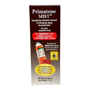 Primatene Mist Epinephrine Inhalation Aerosol 0.125 mg Per Spray Bronchodilator - Picture 1 of 2