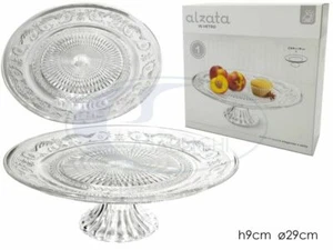 ALZATA VETRO TRASPARENTE CM.29X9 DOLCI TORTE PASTICCERIA - Foto 1 di 2