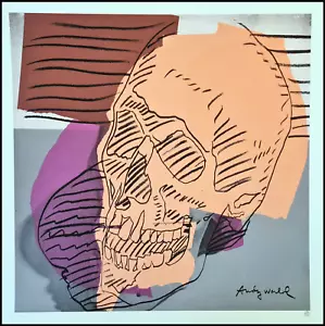 ANDY WARHOL * Skull * lithograph * 50x50 cm * limited # 156/500 CMOA signed - Bild 1 von 11