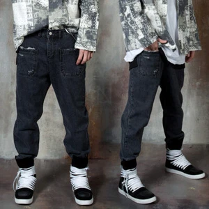 NewStylish Herren Distressed doppelte Fronttasche Baggy Jeans - Bild 1 von 12