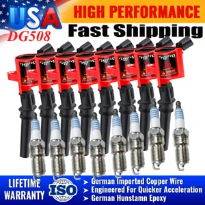 8Pack High Energy Ignition Coils & Spark Plugs SP479 For Ford Mercury 4.6L DG508 - Picture 1 of 13