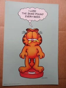 Vintage 1978 Garfield Poster Jim Davis Argus ICH VERLIERE JEDE WOCHE DAS GLEICHE PFUND - Bild 1 von 3