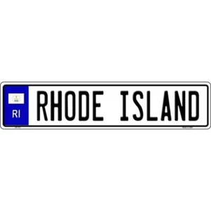 Rhode Island Metal European 20.5" x 4.5" License Plate Sign for Car Truck Home - Picture 1 of 1