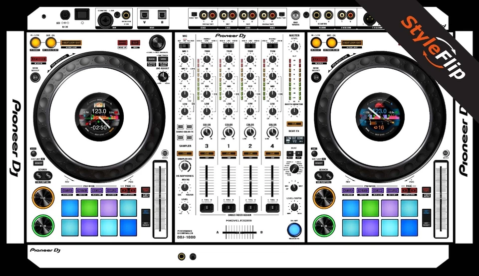 Pioneer DDJ-1000 Skin | White | Protective Decal | StyleFlip Skins