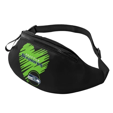 Seattle Seahawks Running Belt Love Style Camping Waist Bag Dot Zip Belt Bag Cover