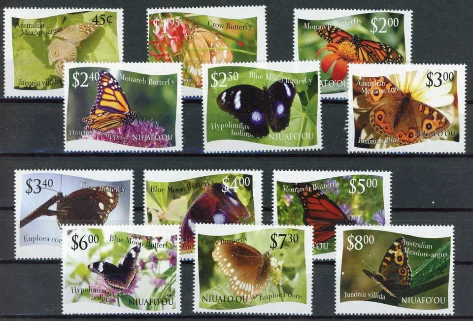 Niuafo'ou 2012 : Butterflies - Good Set Very Fine MNH Stamps - Catalog Val : 50€ - Image 1 of 1