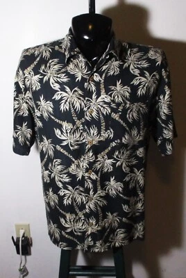 JOS. A. Camisa manga corta BANK negra 100 % seda talla M Foto 1 de 4